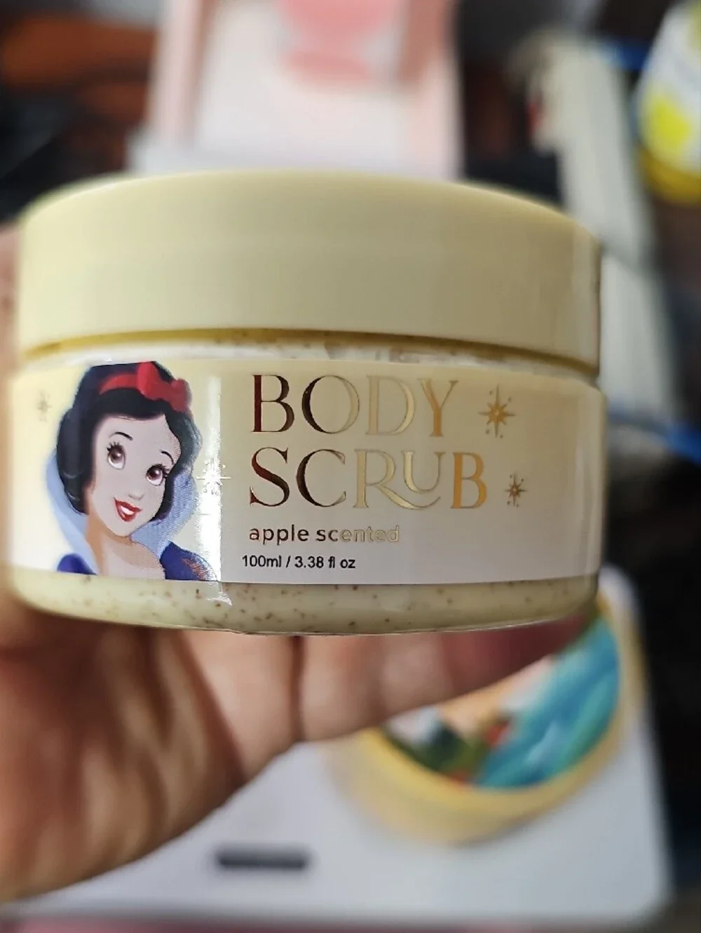 Disney Princess Body Scrub Trio - Light Blue & Yellow